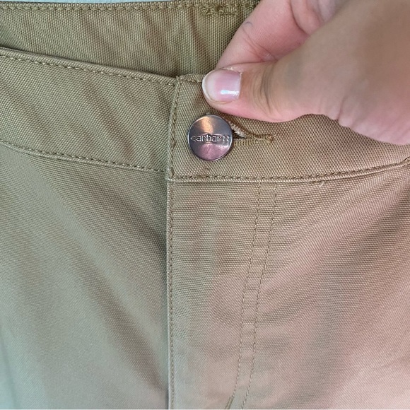 Carhartt Women's Tan Straight Leg Pants Size 12 Short - Picture 7 of 9